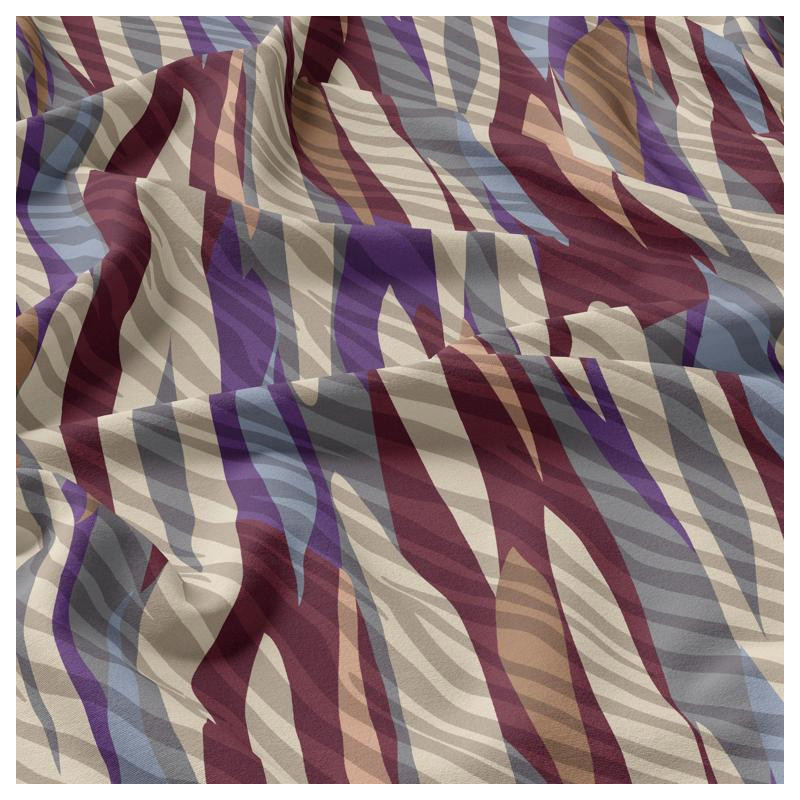 Printed Viscose EVIE Gray / Violet